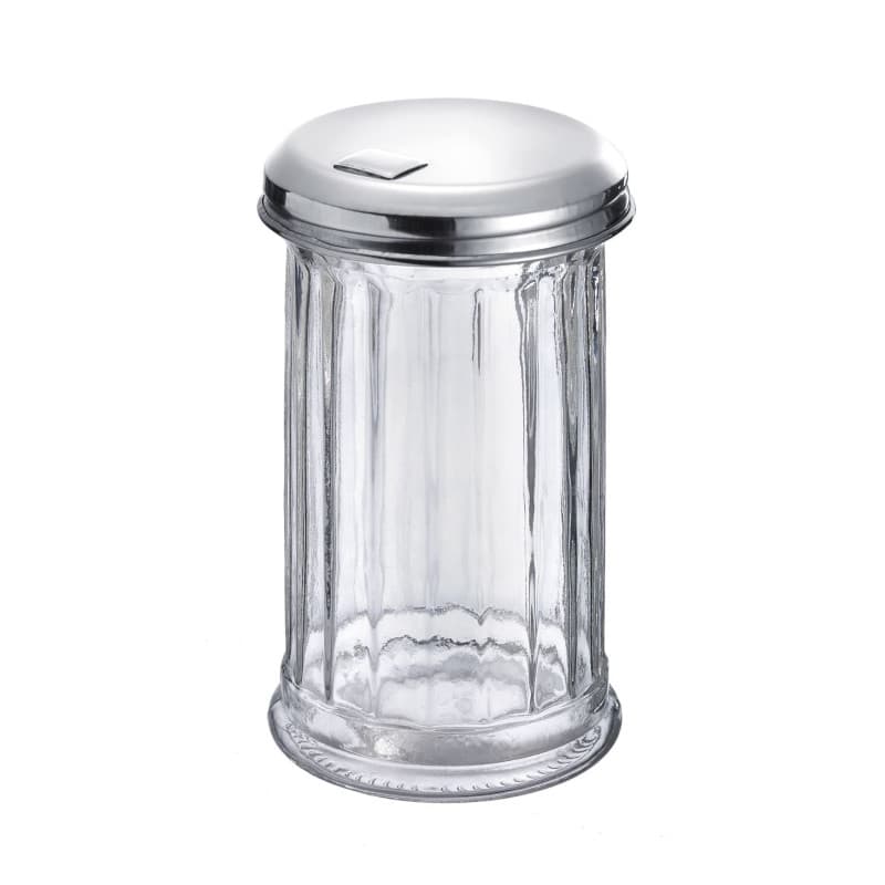 Westmark Sucrier Doseur, Capacité : 300 ml, Verre/Acier Inoxydable, New York, Argent/Transparent, 65202260