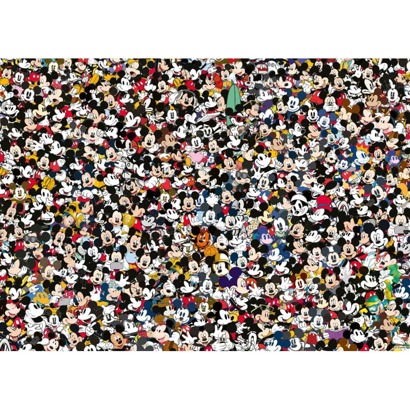Ravensburger - Puzzle Adulte - Puzzle 1000 pièces - Mickey Mouse (Challenge Puzzle) - Adultes et enfants à partir de 14 ans - Pu
