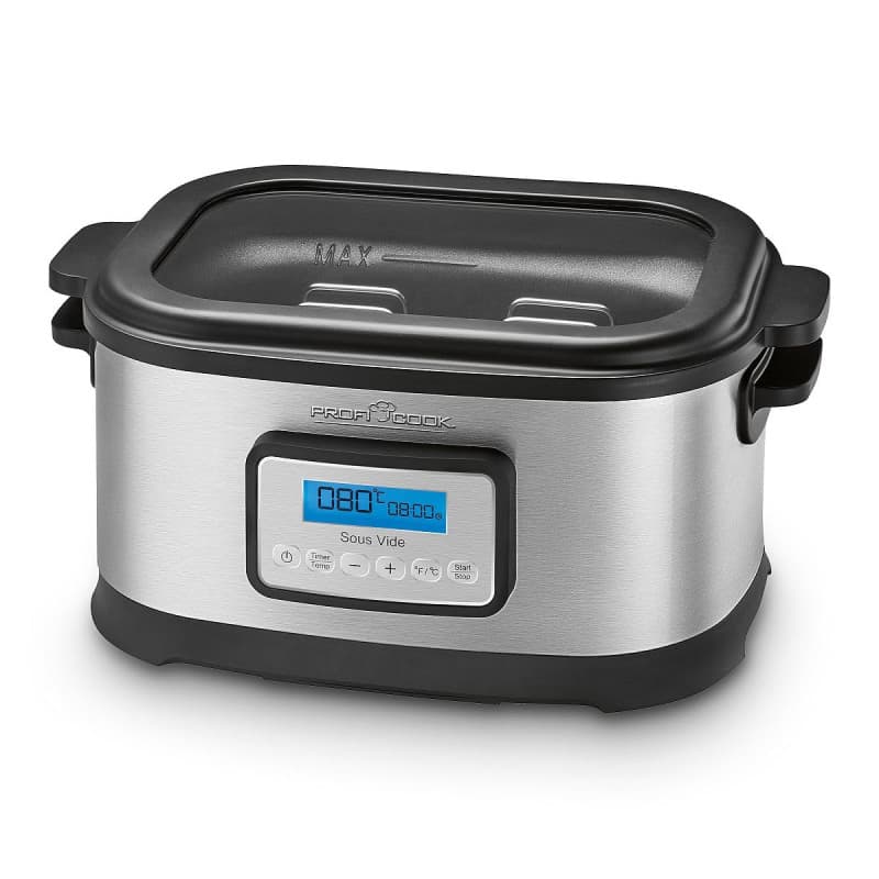 ProfiCook Cuiseur sous vide avec capacité de 8,5L | pour une cuisson précise | Cuve avec minuterie de 72 heures | Fonctions cuis