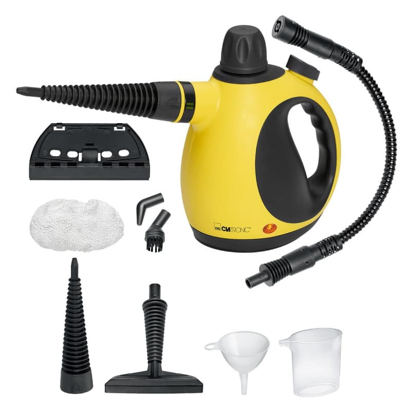 Clatronic Nettoyeur à vapeur - nettoie, dégraisse & désinfecte | Pression de vapeur 3,5 bar maxi | Steam Cleaner avec buse vapeu