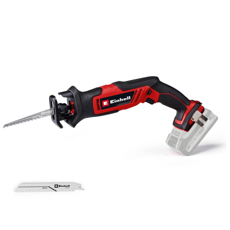 Einhell Scie universelle sans fil TE-AP 18/13 Li Solo Power X-Change (18 V, hauteur de course 13 mm, profondeur de coupe 50 mm d