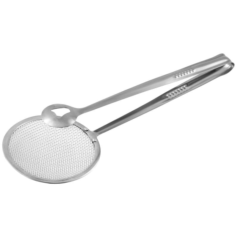 Zenker 42907 Pince de cuisine, pince à friture, pince pour beignet au chocolat, Acier inoxydable, 28,5 x 10 cm, Argent