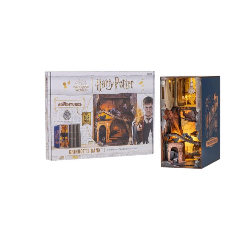 Revell Tiny Adventures, Gringotts Bank Harry Potter, Magische Miniaturwelt der Gringotts Bank, Handgefertigte Buchstütze, Perfek