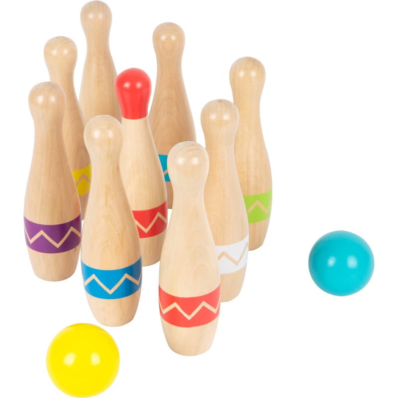 small foot Jeu de quilles Active, en Bois, Jeu d'intérieur et d'extérieur, pour Enfants à partir de 3 Ans, 11912