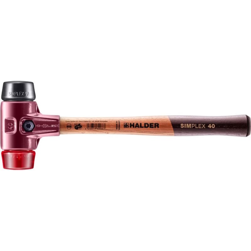 Halder Marteau non-destructif SIMPLEX, diam. 40mm, superplast.