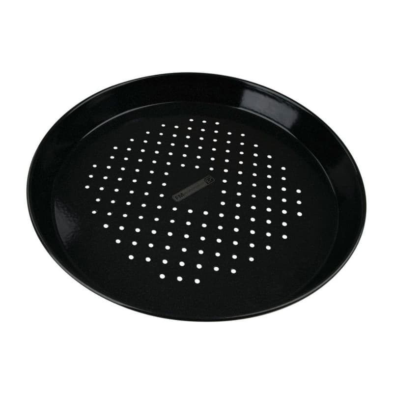 9206 FM Professional Plaque à pizza perforée ronde, plat à pizza perforé, plat à four, plaque pizza four, plat à pizza barbecue,