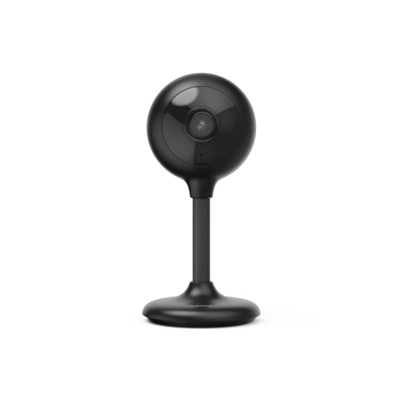 Hama Caméra Surveillance WiFi Intérieure sans Fil (Caméra Connectée, Détection Mouvement, 1080p, Enregist. MicroSD, Son 2 Voies,
