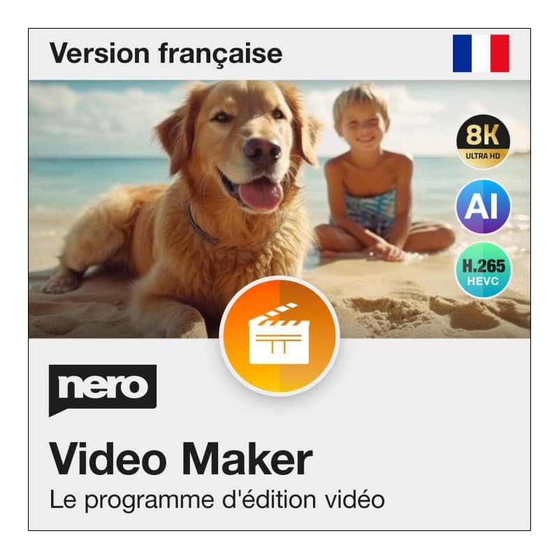 Nero Video Maker 2025 | L'original | logiciel de montage vidéo et photo | couper des vidéos | licence perpétuelle | Windows 11,
