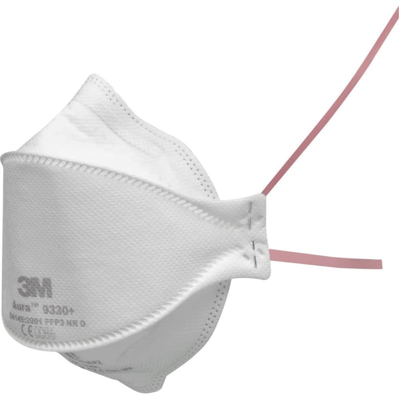 3M™ Aura™ Masque antipoussière, FFP3, sans valve, série 9330+, 20 masques par paquet
