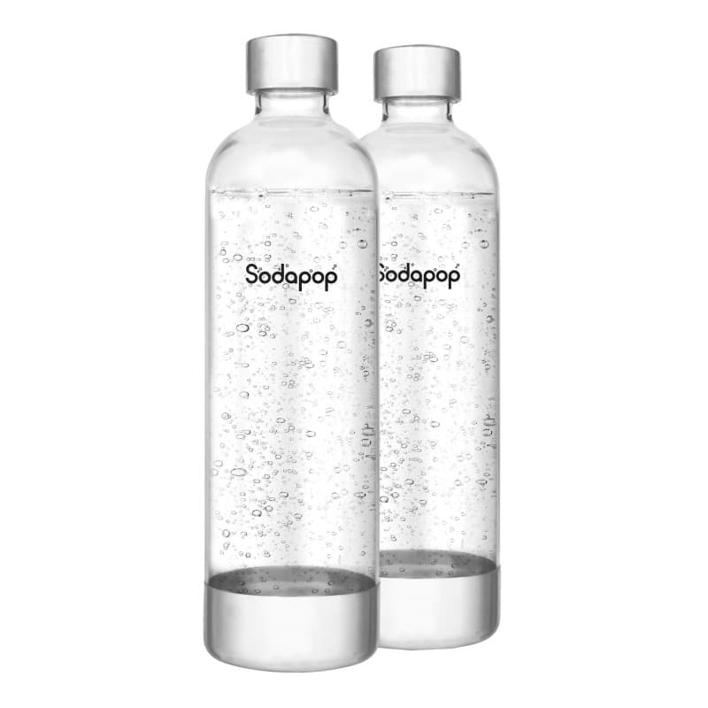 Sodapop Lot de 2 Bouteilles en Pet de 850 ML pour Machine à gazéifier Cooper, sans BPA
