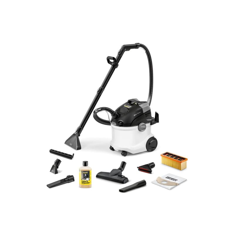 Kärcher Injecteur-Extracteur SE 6 Signature Line, Flexible 2-en-1, Réservoirs Eau Propre/Sale : 4 l, Accessoires de Lavage et Su