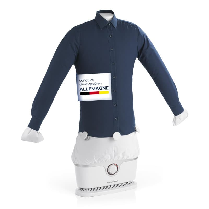 CLEANmaxx Repassage automatique de chemises PRO | Remplace le fer à repasser, la planche à repasser, le défroisseur vapeur et le