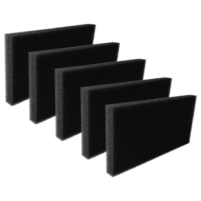 vhbw 5x filtre mousse compatible avec Gorenje DHGS90, DIE82I/G, DEHP965, DHGE80, DS92ILS, DS93ILS/I, DIE92I/G, DP1E82I/G, DS94IL