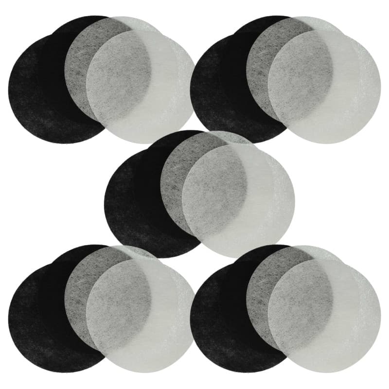 vhbw 10x filtre à charbon actif, 10x filtre à graisses remplacement pour Moulinex AD-5 pour friteuse - 20 filtres