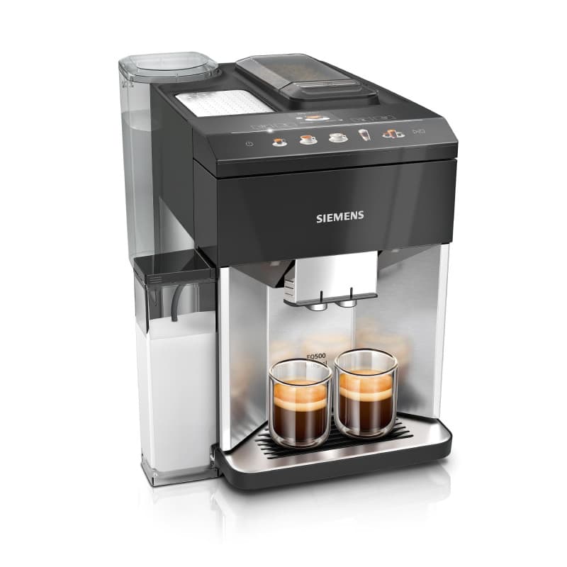 SIEMENS, machine à café tout automatique, EQ500, aromaDouble Shot, autoMilk Clean, ceramDrive, bandeau coffeeSelect, fonction do