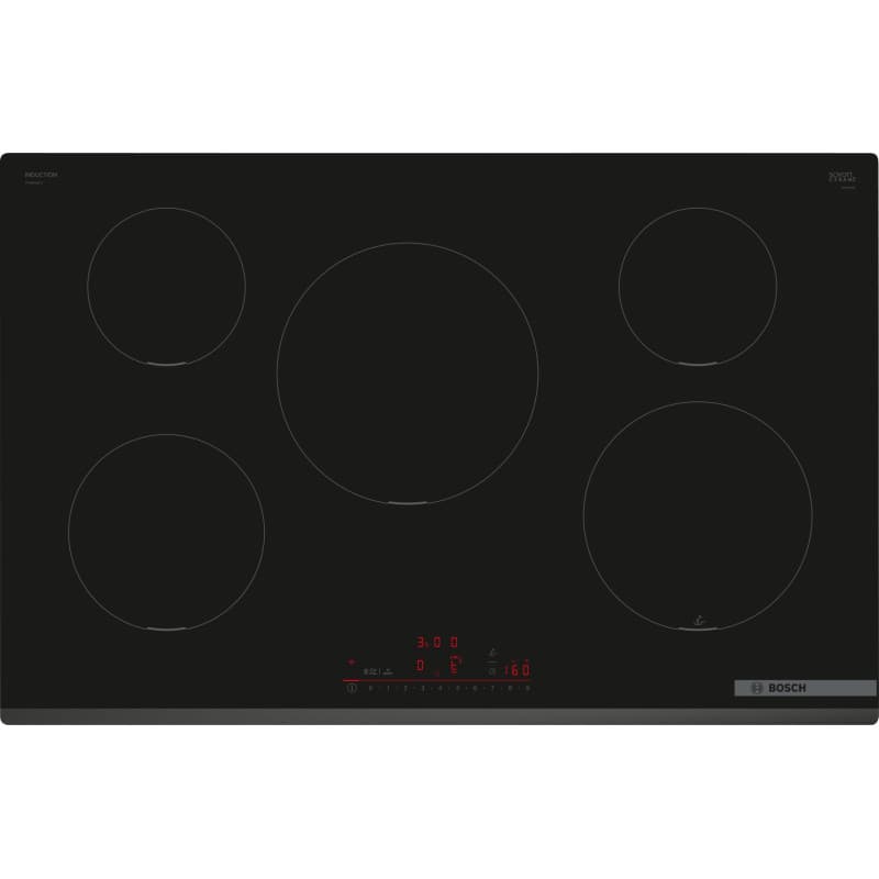 Bosch PIV831HC1E Série 6 - Plaque de cuisson intelligente à induction - 80 cm - Sans cadre - Commande de hotte aspirante - Capte