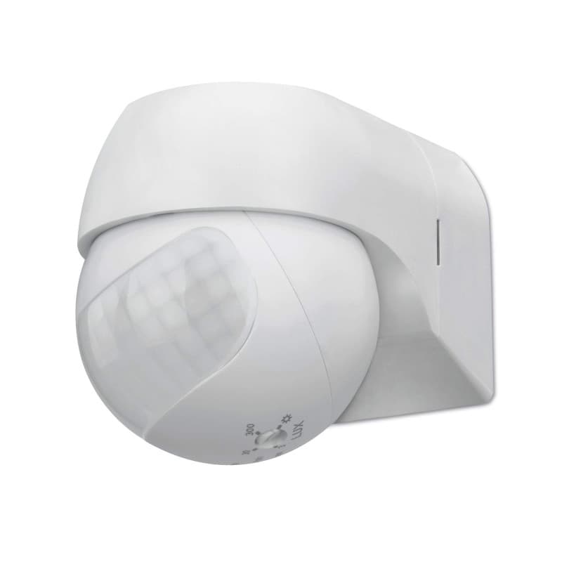 conecto détecteur de Mouvement Infrarouge, Montage en saillie, Angle de détection 180°, Montage intérieur et extérieur, IP44, Bl