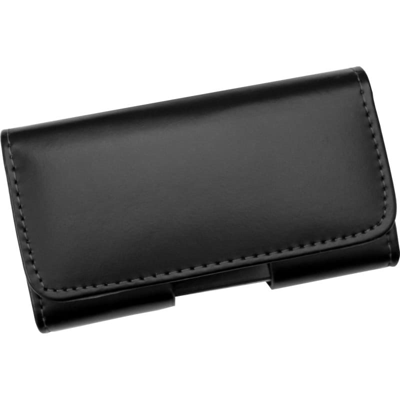 AQ Mobile Étui Ceinture pour Apple iPhone 16 | iPhone 16e I iPhone 16 Pro, Vrai Cuir, Couleur Noir, Clip Ceinture, Horizontal, F
