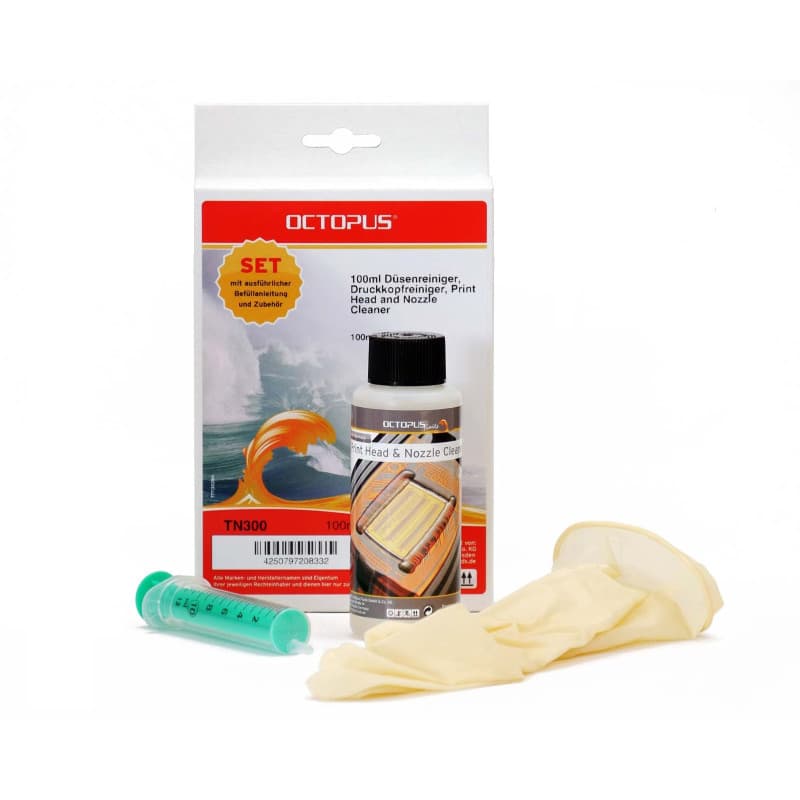 Octopus 100 ML Nozzle Cleaner, Nettoyeur de tête d'impression Compatible pour Le Nettoyage de Toutes Les têtes d'impression des