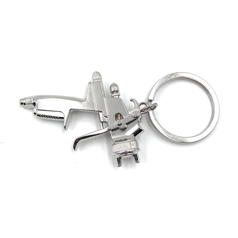 H-Customs Outil de peinture - Pistolet argenté - Porte-clés