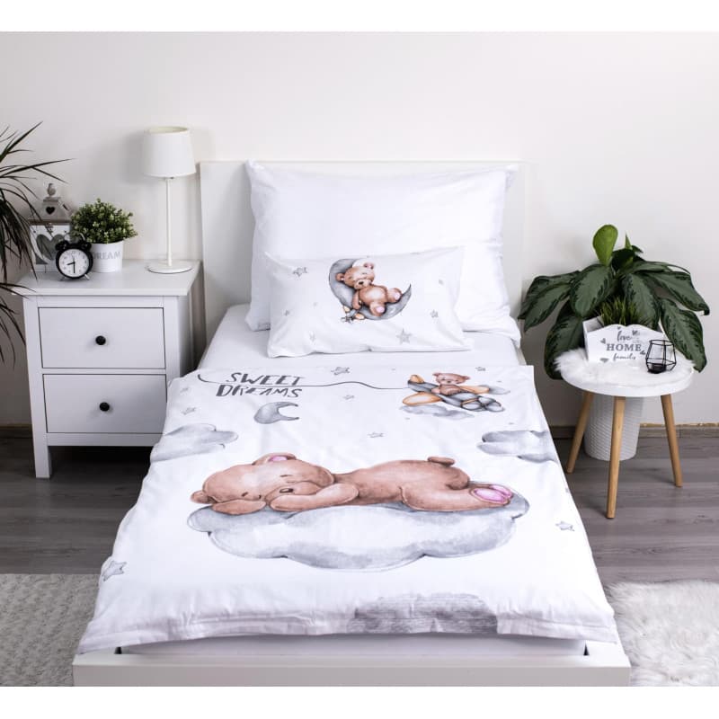 Theonoi Parure de lit complète pour enfant - Housse de couette 100 x 135 cm et taie d'oreiller 40 x 60 cm - En coton - Certifié