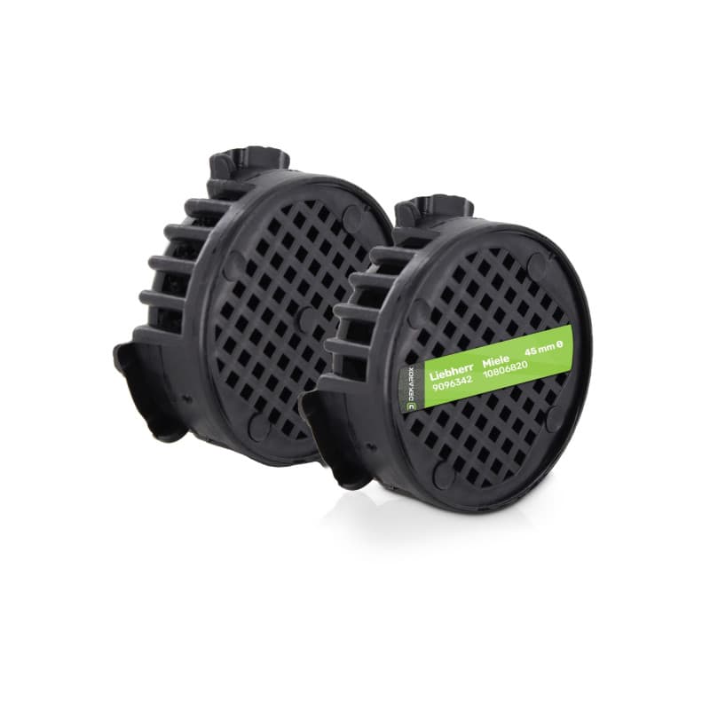 DEKAROX Lot de filtres à charbon actif - Diamètre : 45 mm - Compatible avec Liebherr 9096342 - Pour réfrigérateur, congélateur,