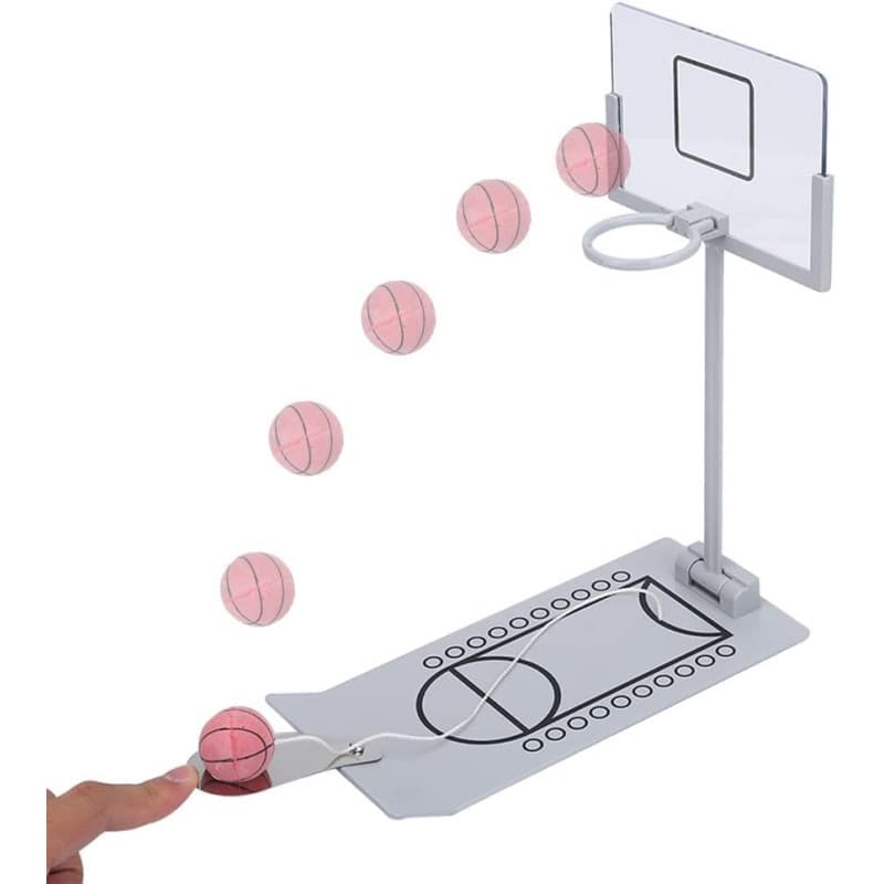 Mini Basket de Table en métal Basket de Table NBA Basket de Doigt au Bureau Basket d'adresse Panier de Table Pliable