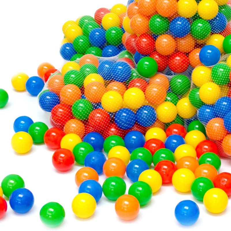 LittleTom 50 Golf Balles de Jeu en Plastique 5,5cm Set de Balles colorées pour Enfants Chiots