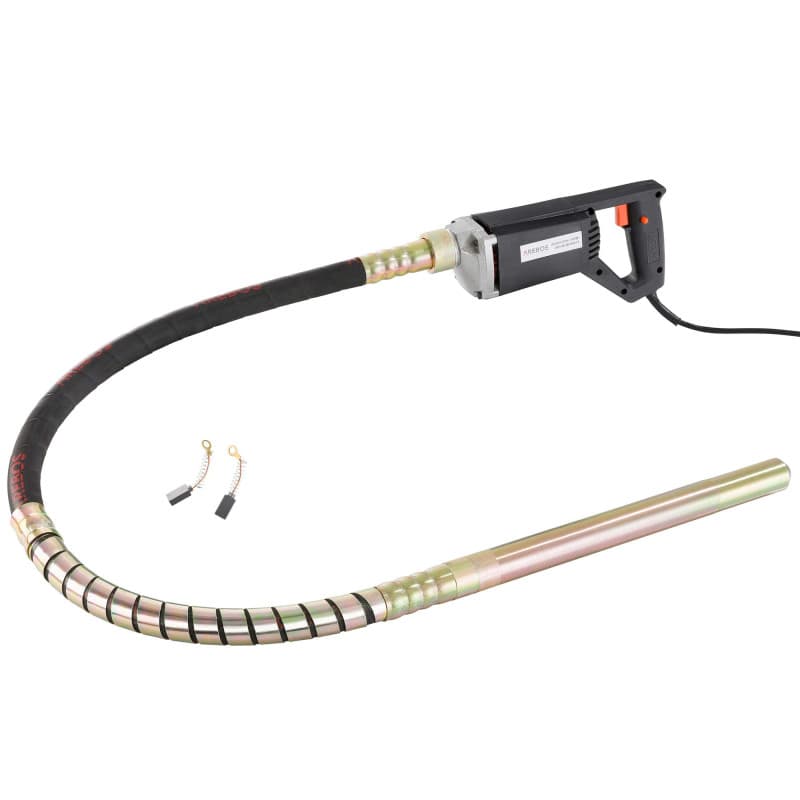 Arebos Vibrateur à Béton Interne Cylindrique Vibrante Pour Beton | 580W | 1,5m | Poignée Pistolet | Portable