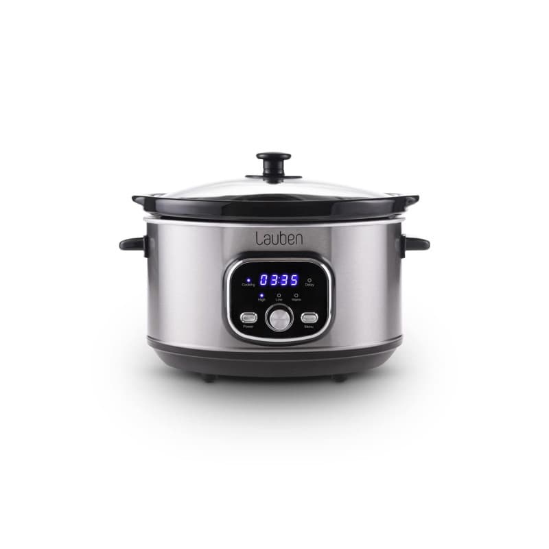 Lauben Mijoteuse 3500SB avec technologie Thermeffect®, technologie SlowHeat®, livre de cuisine, récipient intérieur en céramique