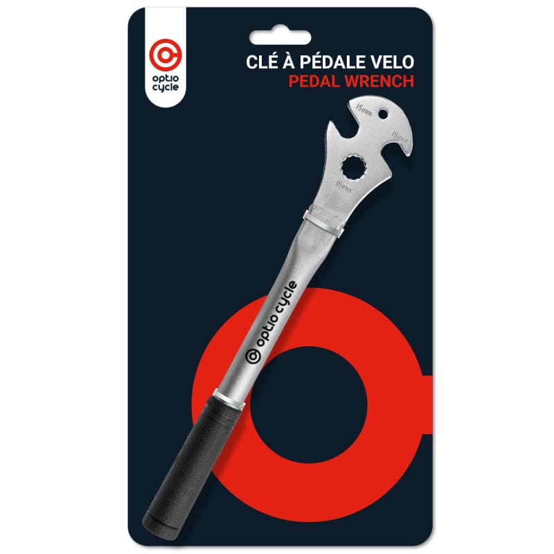 Optio Cycle Clé à Pédale 15 mm – Clé pedalier Vélo | Clé Pédale Vélo Robuste pour Montage et Demonte Pedale