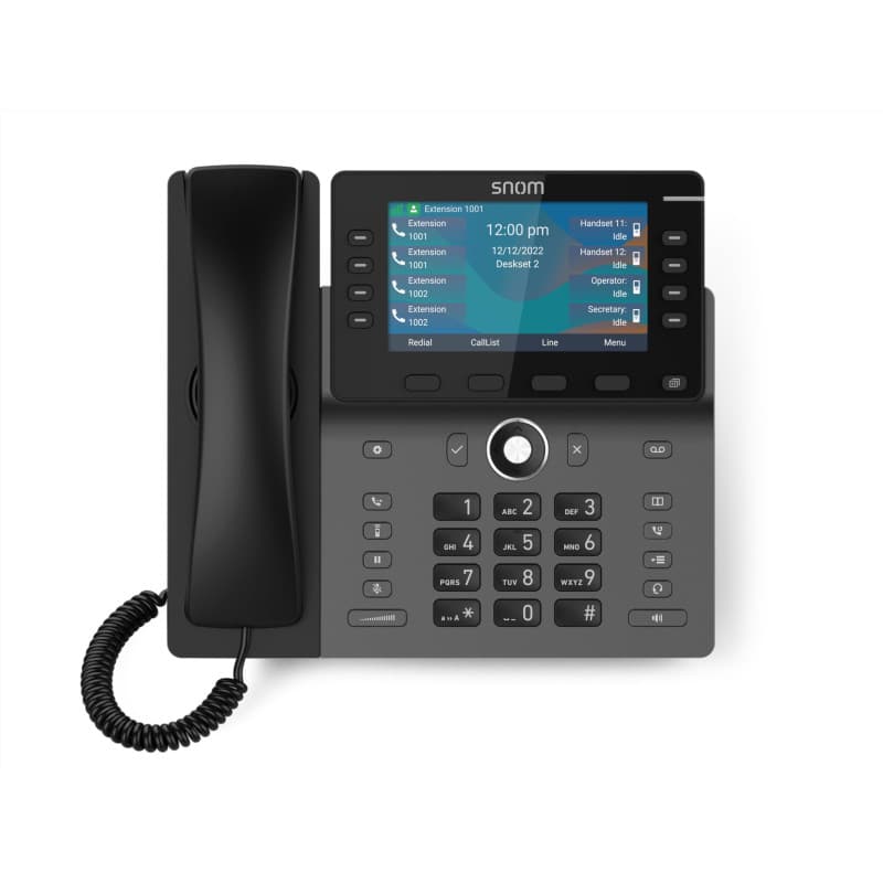 Snom M58 TéLéPhone Fixe sans Fil DECT - Grand ÉCran Couleur 5, 8 Touches Programmables, Bluetooth IntéGRÉ - TéLéPhone Fix