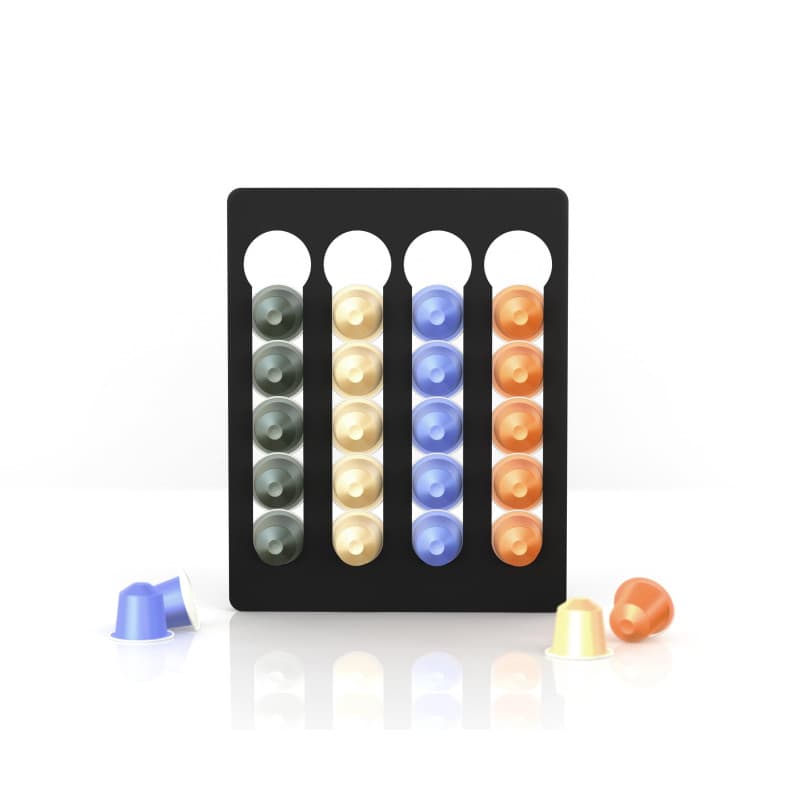 NewGround Designs Support mural pour 20 capsules Nespresso - Distributeur de capsules - Support mural sans perçage