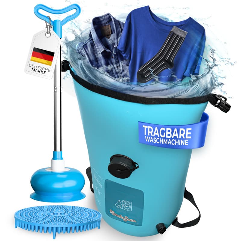 Machine à laver portable sans électricité – Kit de planche à laver pliable, petit et léger pour le lavage à la main, machine à l