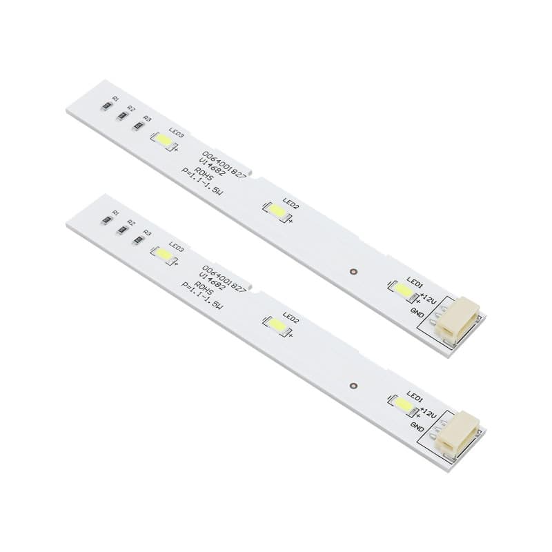 OTOTEC Lot de 2pcs Bandes Lumineuses LED pour Réfrigérateur 0064001827 Pièce de Rechange pour Porte d'entrée Compatible avec Hai