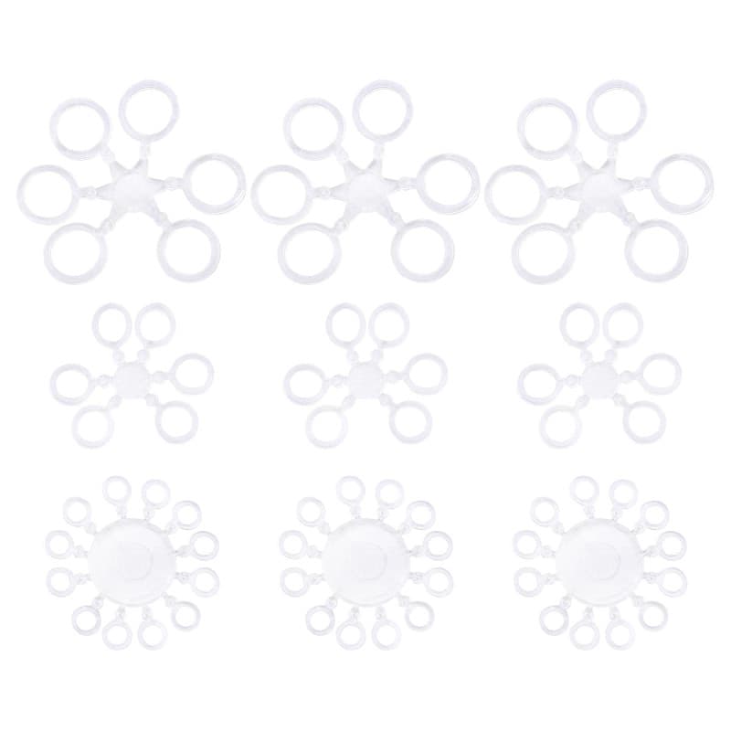 YINETTECH 300pcs Bandes d'appâts à Granulés Bandes Élastiques pour Pêche à la Carpe Plates-Formes Cheveux Crochets Grossière Ter