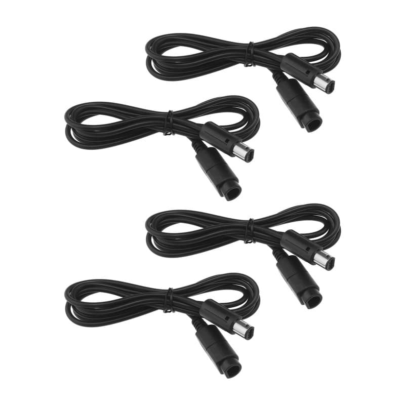 YINETTECH Lot de 4 câbles d'extension pour manette de jeu compatible avec Nintendo Gamecube Wii 1,8 m