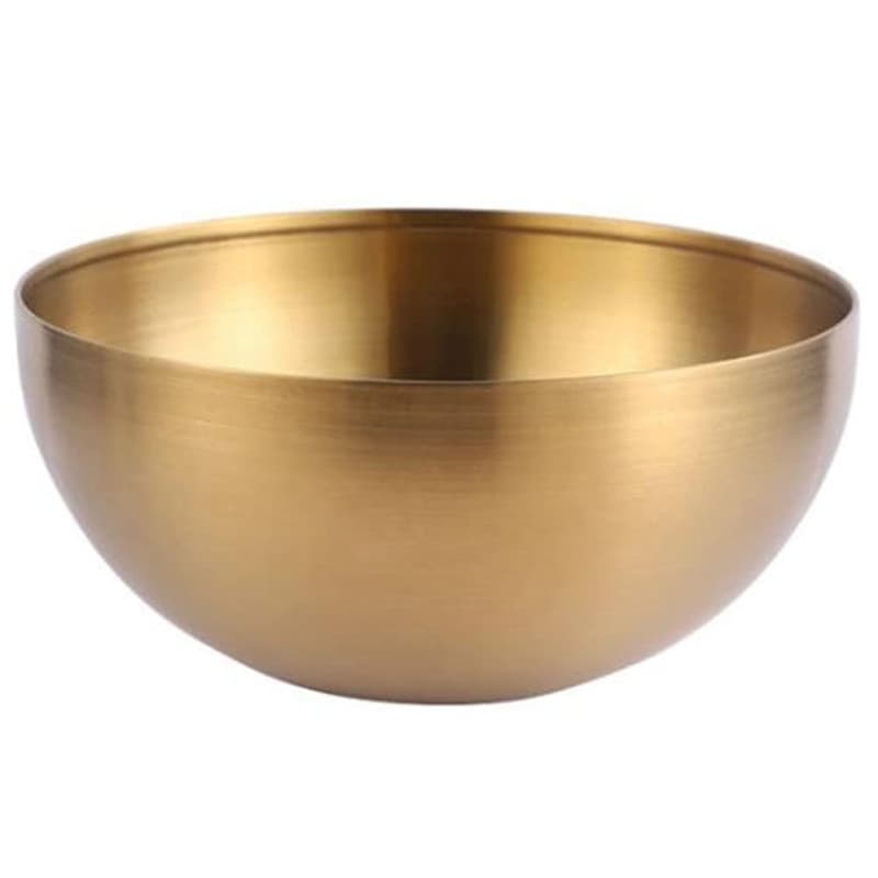 Dropfree à Salade en Acier Inoxydable de Capacité, Soupe CoréEnne, Nouilles de Riz, Bol de Ramen, RéCipient pour Aliments de Cui