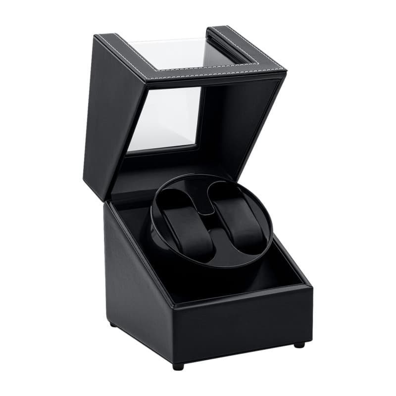 Tolesum Boîtes de Remontoir de Montre pour 2 Montres Automatiques, Boîte de Remontoir de Montre Automatique, Vitrine en Cuir Acr