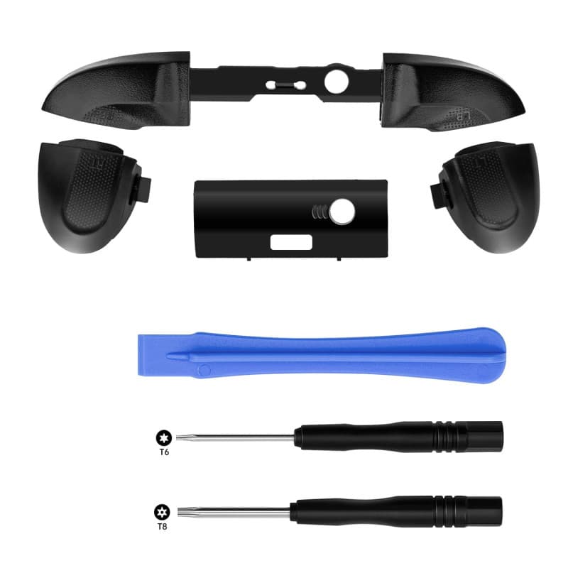 Mcbazel Boutons de Remplacement LB RB, Boutons de Pare-chocs avec Kit de Tournevis T6 et T8, Kit de Réparation LB RB LT RT Compa