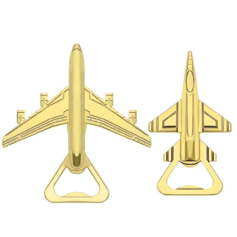 eMagTech 2pcs Ouvre-Bouteille de Bière en Forme d'avion et en Forme de Chasseur Outil d'ouverture de Bouteille Gadget Décoration