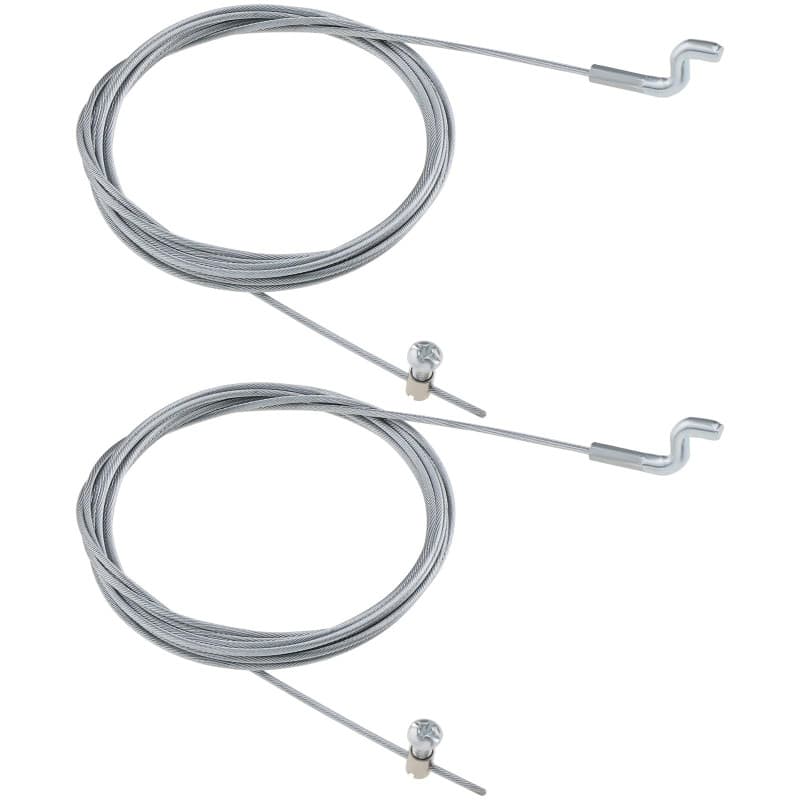 LT Easiyl 2 Pièces Câble d'accélérateur à Tête Z pour Tondeuse à Gazon 2000mm Crochet en Z Câble de Frein pour Moteur Extrémité