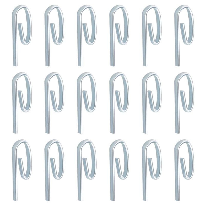 SG Store Lot de 100 crochets en métal pour rideaux de porte, rideaux de fenêtre, rideaux de douche, rideaux décoratifs 25 x 10 m