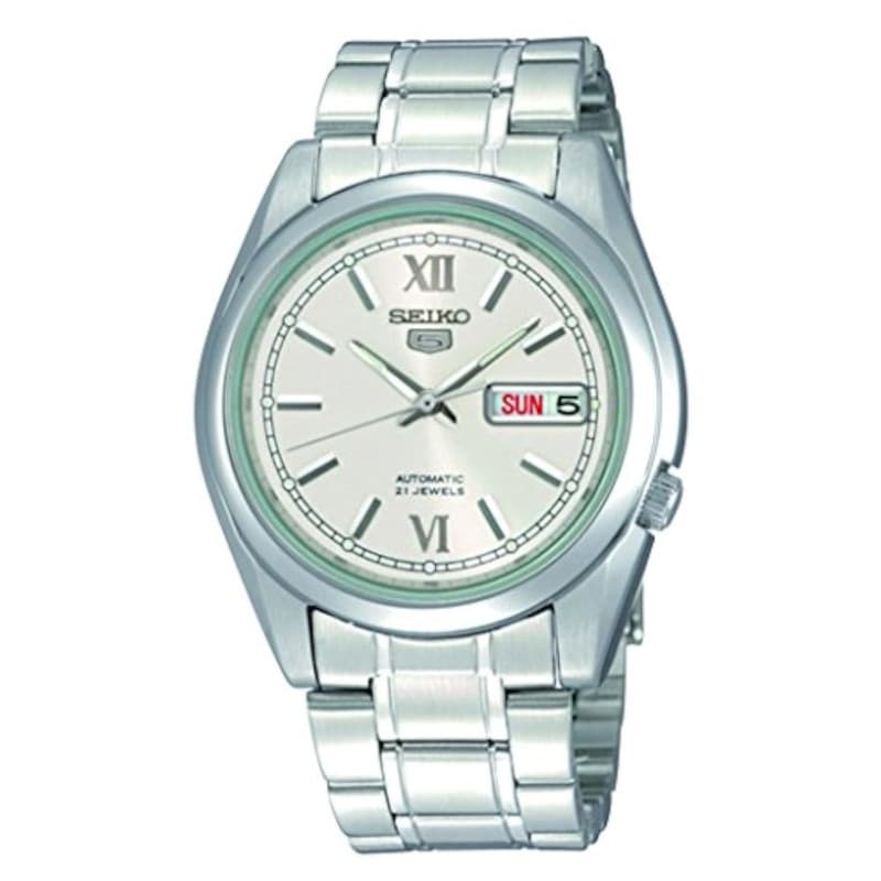 seiko Mixte Adulte Analogique Automatique Montre avec Bracelet en Acier Inoxydable