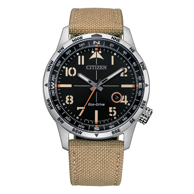 Citizen Mixte Analogique Montre avec Bracelet en Cuir BM7550-10E