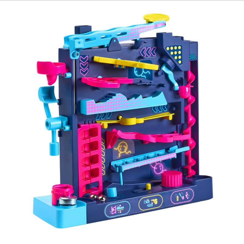 TOMY Tricky Bille Level Up – Parcours de Bille Vertical défiant la gravité – Jeu de logique et de Coordination œil-Main – Jouets