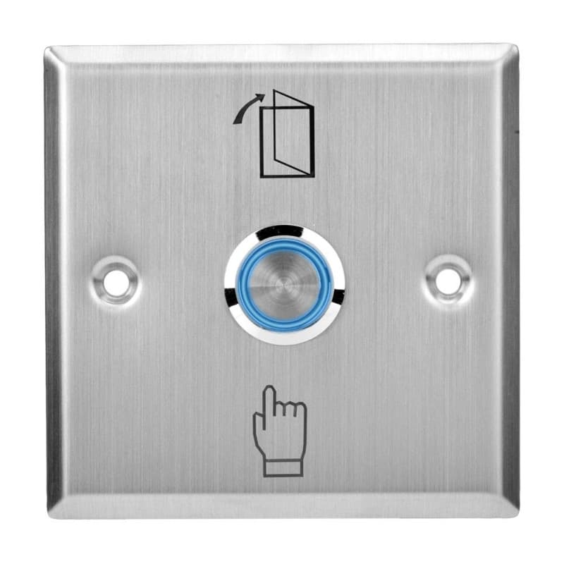 Système de contrôle d'accès, interrupteur lumineux en acier inoxydable, serrure de porte à bouton, serrure de porte de sécurité