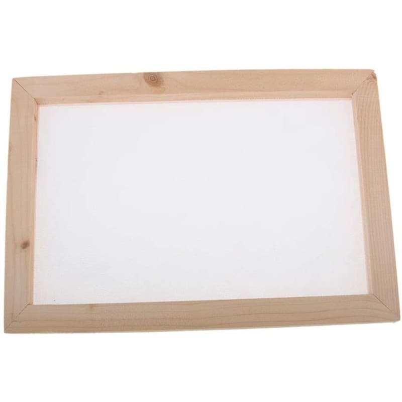 POFET Ancient Paper Making Method Wooden Paper Making Crafting Paper Making Crafting Mold Frame Screen for DIY Handcrafts Suppli