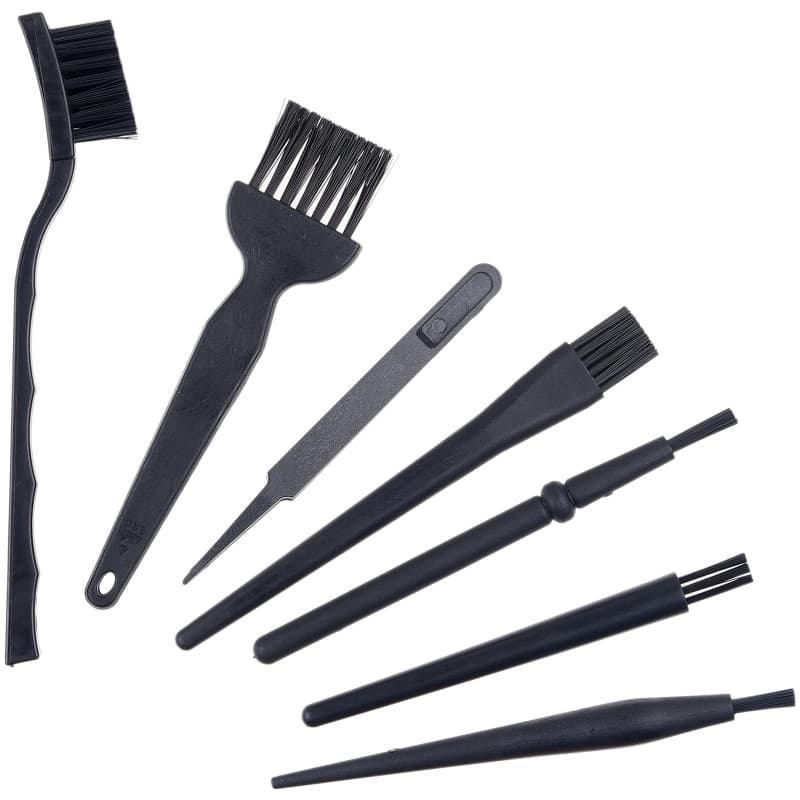 CAMKIX Brosses à usages Multiples - Paquet de 9-7X Brosses Multi-Tailles,1x Brosse Antistatique, 1x Chiffon de Nettoyage - Petit