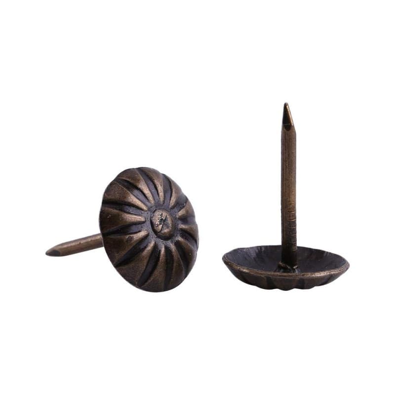 100pcs bronze antique tapisserie d'ameublement clou bois décoratif clou pour décor de meubles de maison ( Size : Type7-green Bro